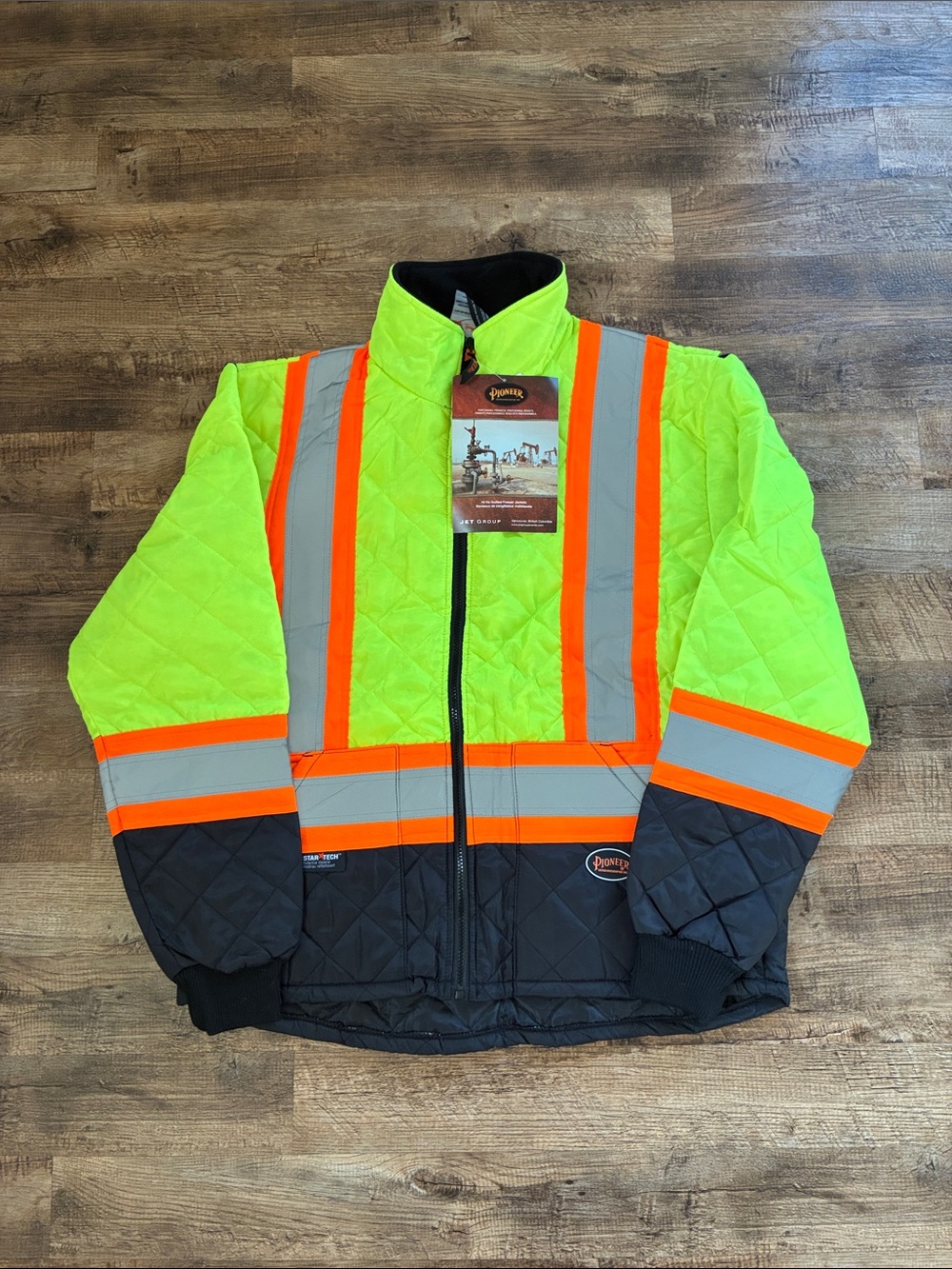 NWT High-Visibility Quilted Freezer Jacket